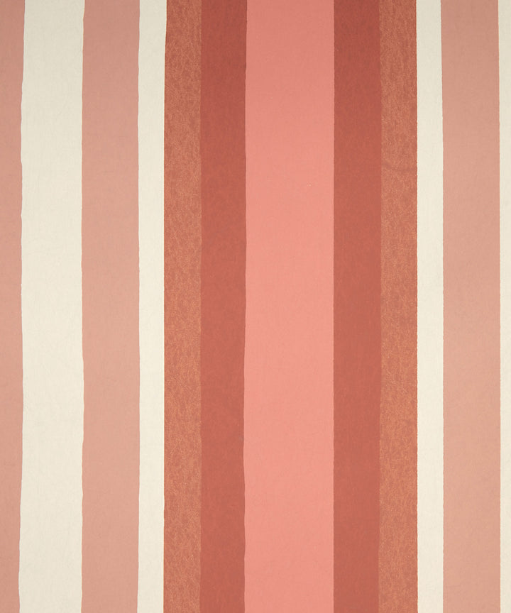 Liberty-botanical-atlas-obi-stripe-wallpaper-coral-lacquer-white-red