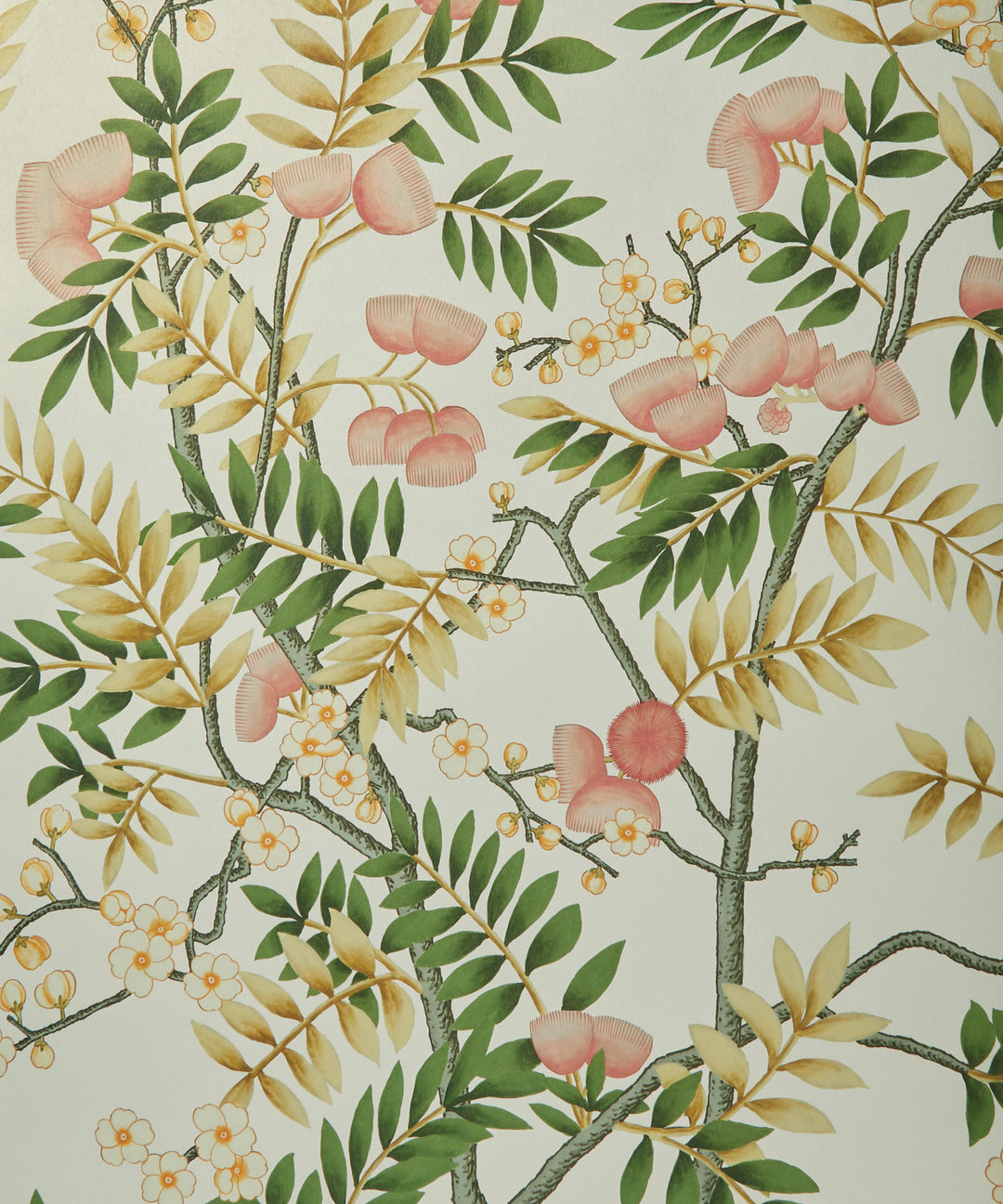 botanical-atlas-silk-tree-wallpaper-chinoiserie-design-liberty-fabrics-wallpaper-lichen-coral-green-white