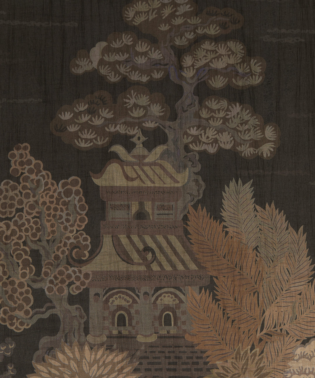 liberty-botanical-atlas-wallpaper-floating-palace-chinoserie-design-linen-backed-wallpaper-neutrals-black-japanese-buildings-trees