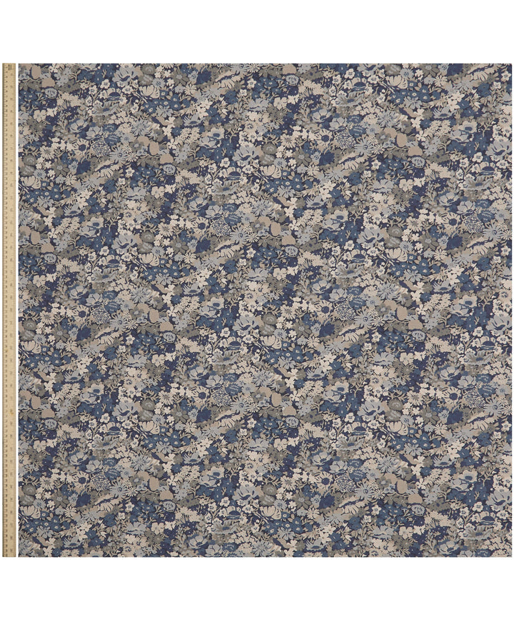 Liberty-Fabrics-House-Florals-collection-Thorpe-House-Linen-1930-small-scale-floral-classic-libert-textile-Lapis-blue-grey-stone- 08792301C  Edit alt text