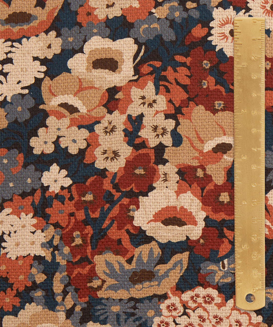 Liberty-Fabrics-House-Florals-collection-Thorpe-House-Linen-1930-small-scale-floral-classic-libert-textile-Madder-blue-red-stone-08792301E