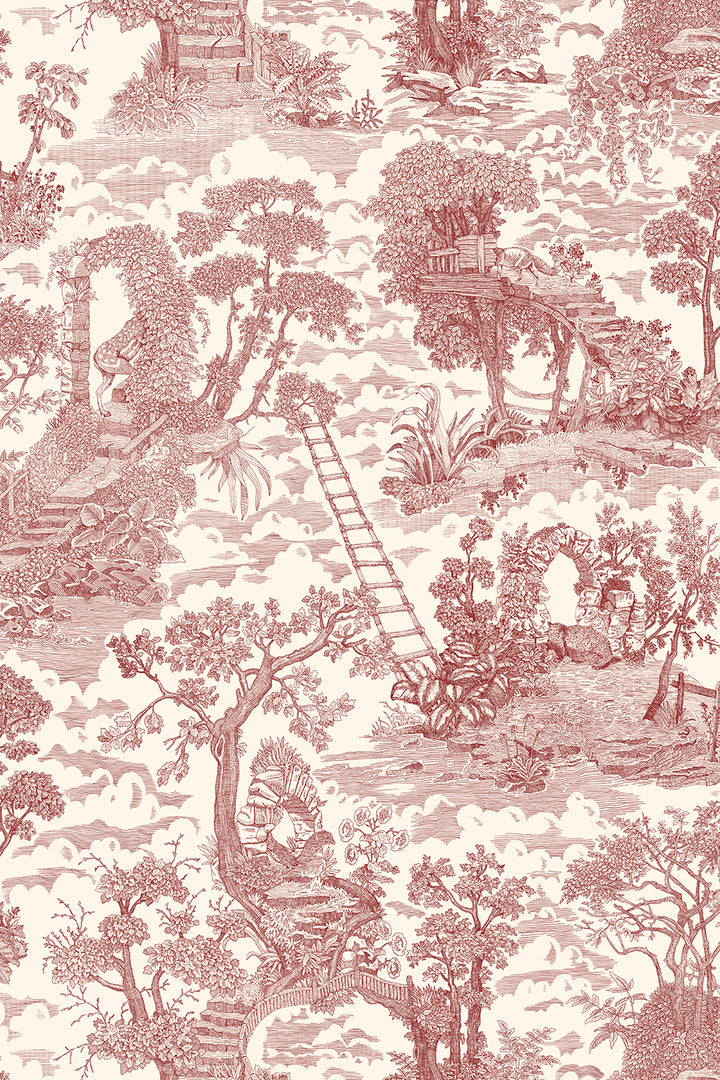 Josephine-Munsey-wallpaper-islet-hoping-toile-stlye- toile-de-joy-classic-traditional-style-pattern-red