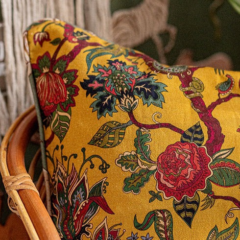 wear-the-walls-medium-reversible-linen-cushion-in-eden-assemble-floral-and-animal-parade-prints