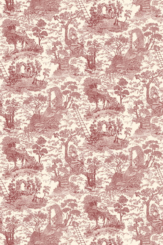 Josephine-Munsey-wallpaper-islet-hoping-toile-stlye- toile-de-joy-classic-traditional-style-pattern-red