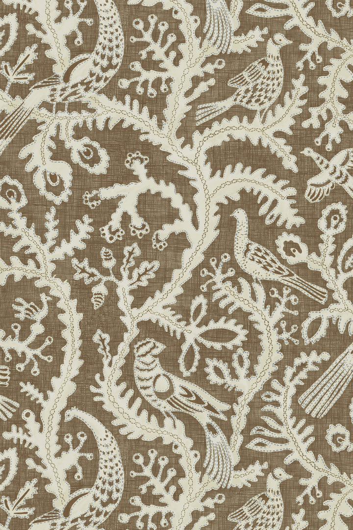 Josephine-Munsey-wallpaper-stitched-birds-lace-effect-birds-textile-background-brownJMW1035.21.0