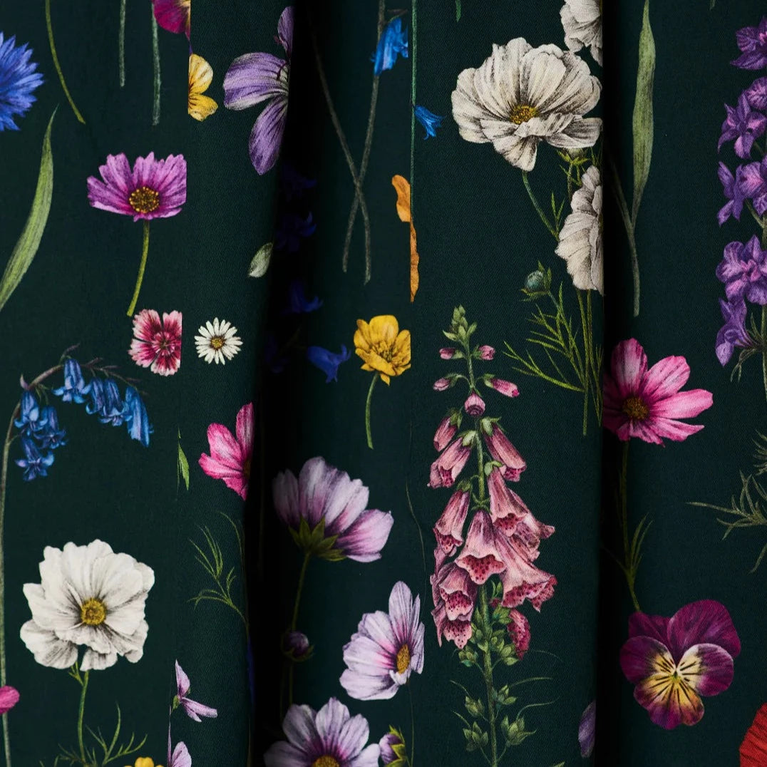 Botanica Cotton Fabric Green Victoria Sanders | The Design Yard