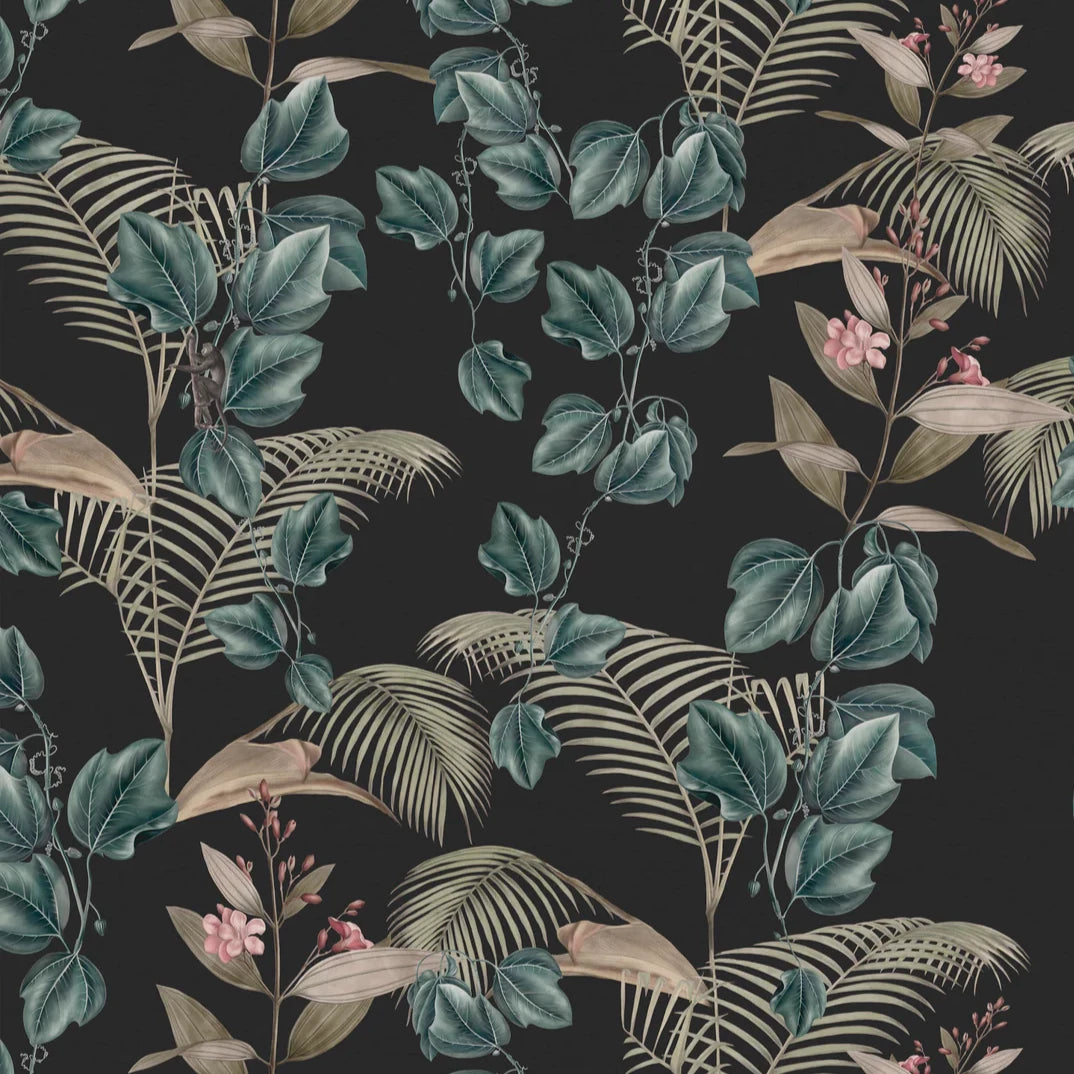 Deus ex Gardenia Wild Ivy Wallpaper in Dusk | The Design Yard