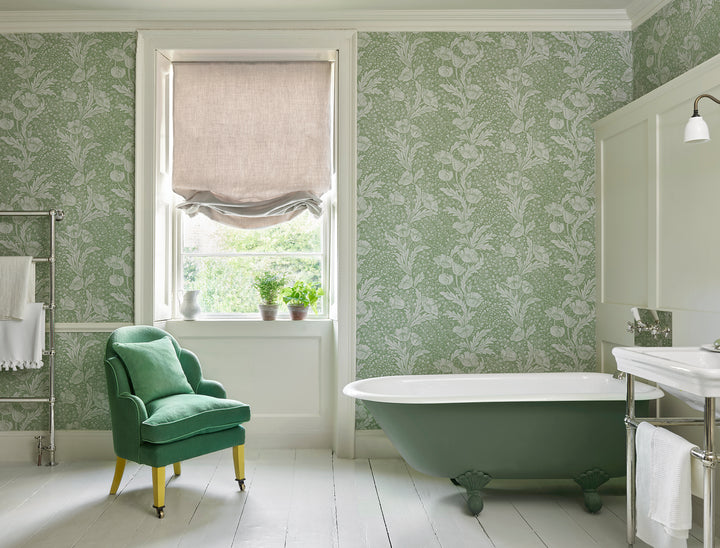 liberty-botanical-atlas-tudor-poppy-wallpaper-fern-floral-trail-green-bathroom