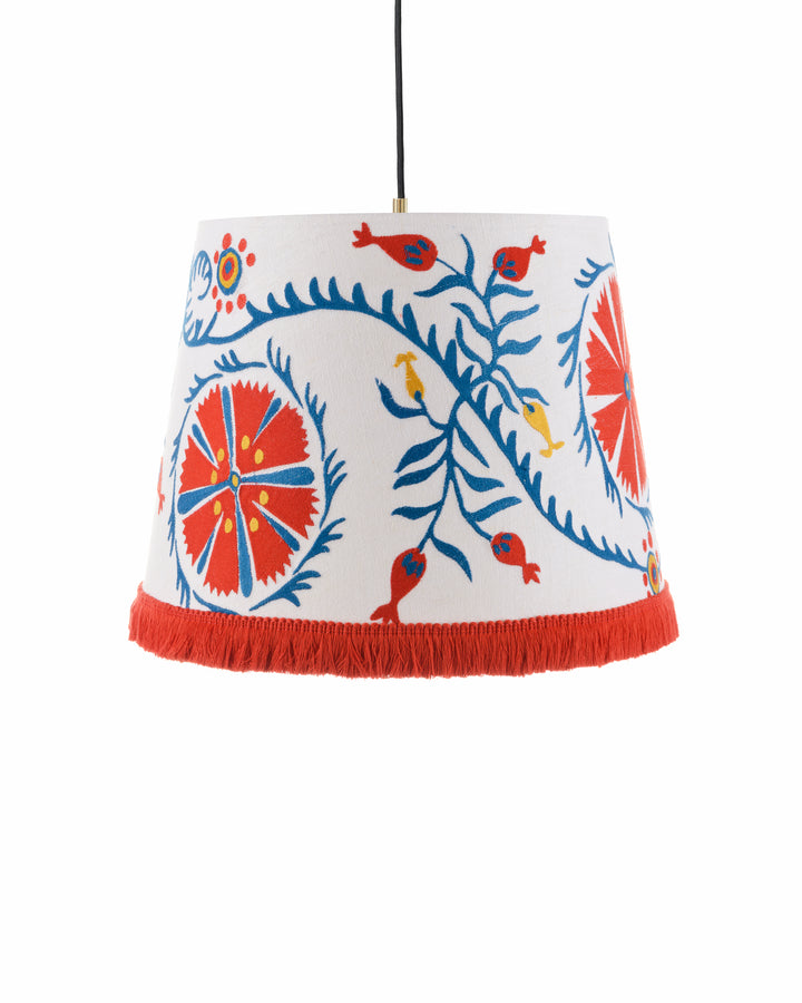 viragos-embroidered-cone-pendant-light-ceiling-lamp-blue-red-yellow-red-fringe-MINDTHEGAP-the-design-yard