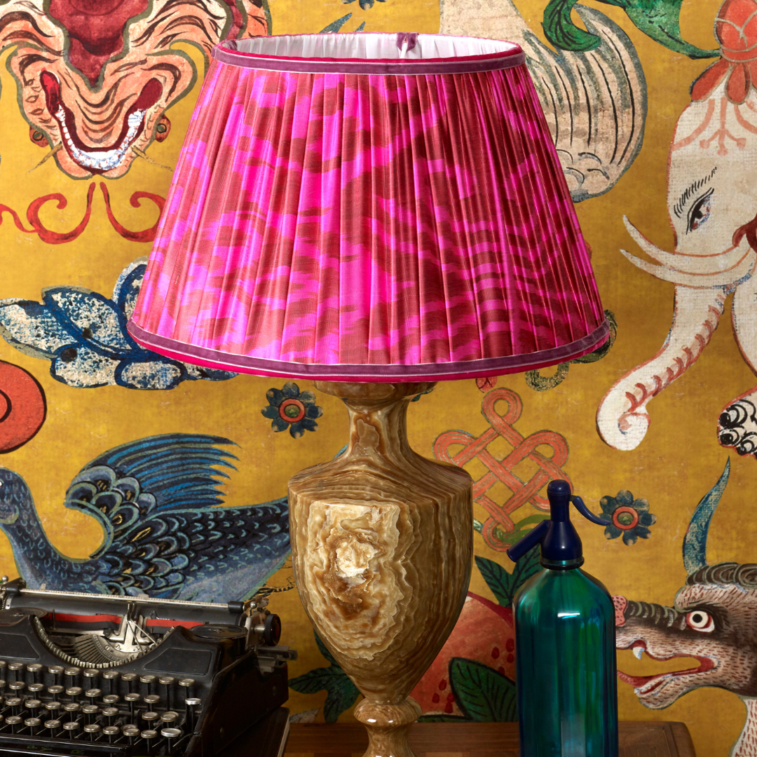 that-rebel-house-35cm-lampshade-pink-ikat-table-lamp-maximalist-home-decor