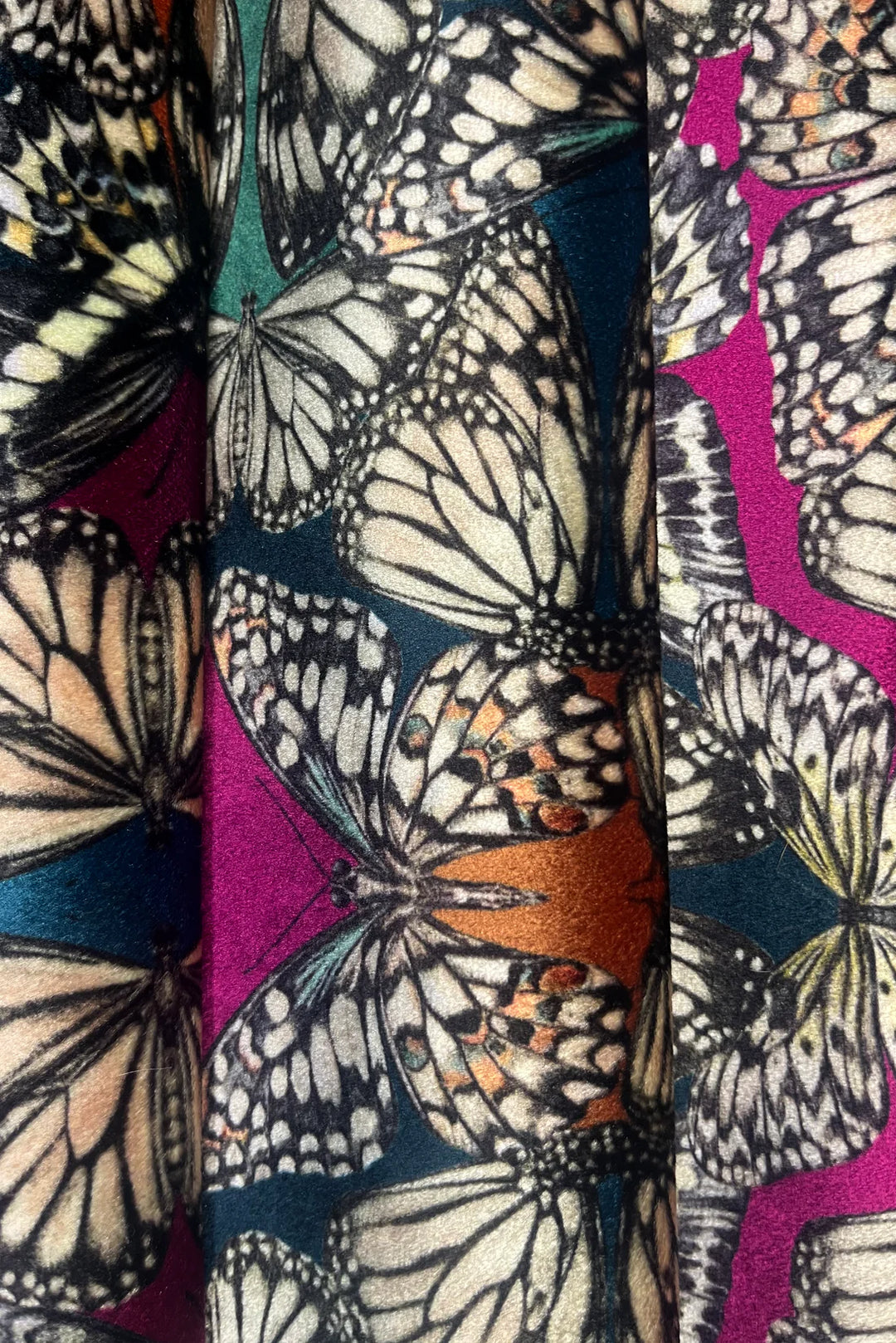 Victoria-Sanders-fabrics-velvet-papilio-jewel-kaleidoscopic-print-butterflies-jewel-tones-pattern-textile