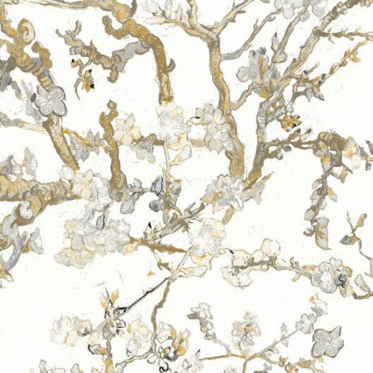 van gogh wallpaper-blossom wallpaper - blanc-white blossom wallpaper- van gogh wallpaper    