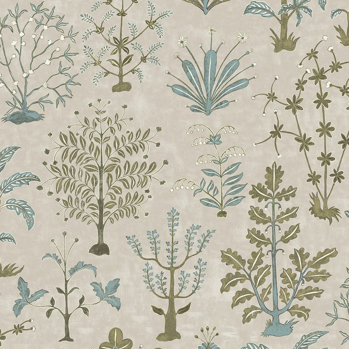 Josephine-munsey-wallpaper-cynthia-tree-soft-design-stone-olive-light-blue-nature-inspired-design