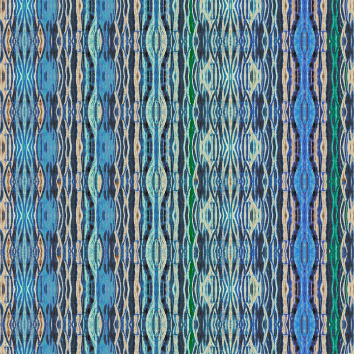 Tatie-Lou-wallpaper-Arashi-azure-blue-green-shirobi-technique-stripe-indigo-seagreens-tile-geometric-