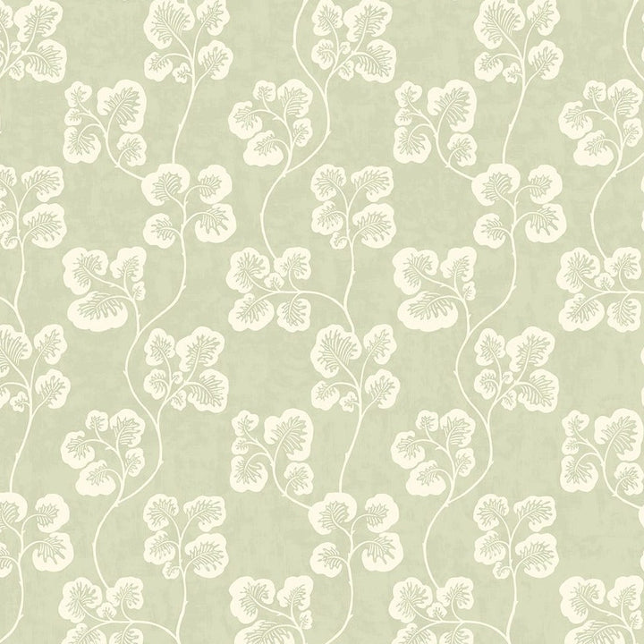 Josephine-Munsey-Cabbage-check-wallpeper-check-repeat-climbing-leaf-pattern-retro-cottage-pattern-willow-and-clarke-white-