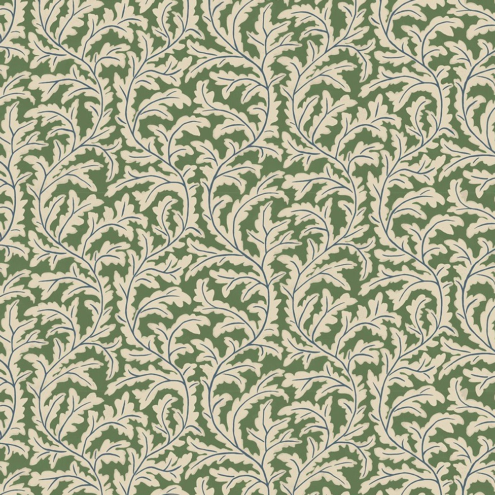 Frond Ogee Wallpaper - Sepia