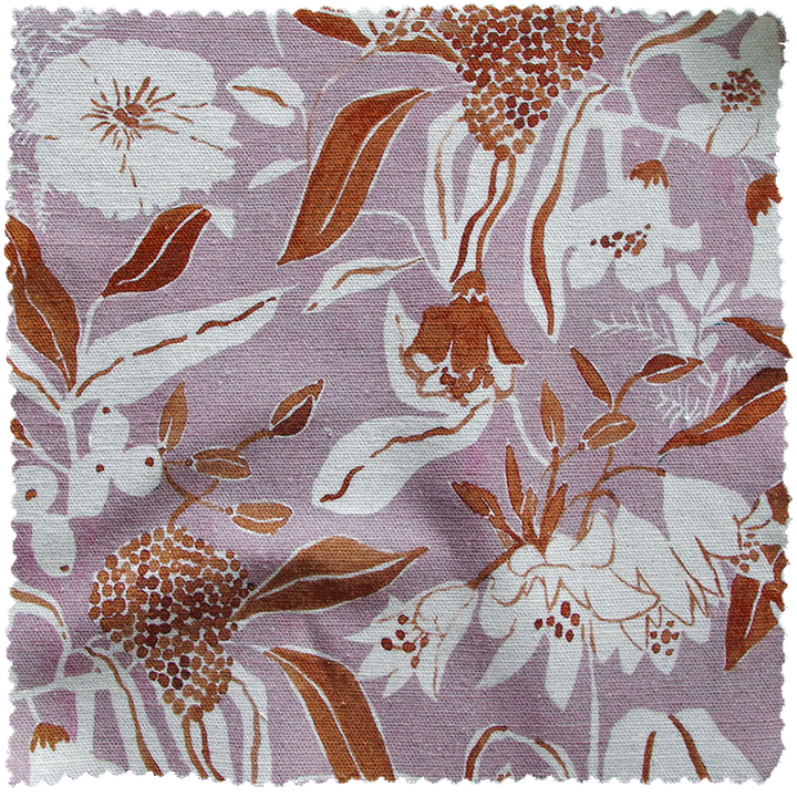 Lowri-textiles-night-garden-lavender-fabric-pink-rust-trailing-floral-flower-pattern-fabric-linen-cotton-jo-Faulkner-terracotta-pink-white-eleganti