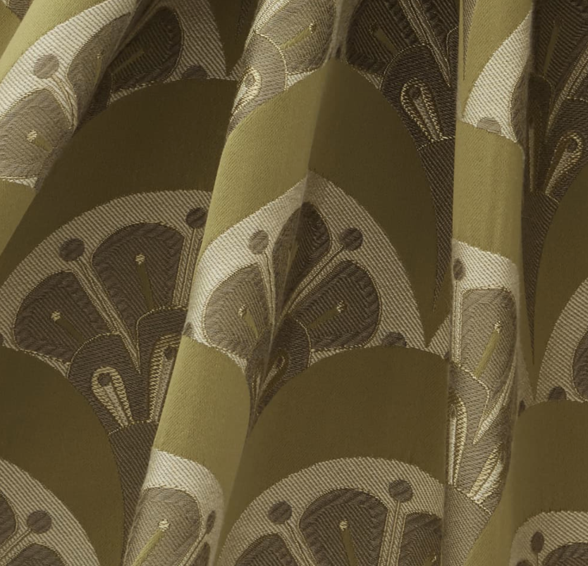 Liberty-fabrics-deco-scallop-multi-jacquard-fabric-lacquer-japenese-fan-inspired-design-the-modern-collector-collection-pewter-art-deco