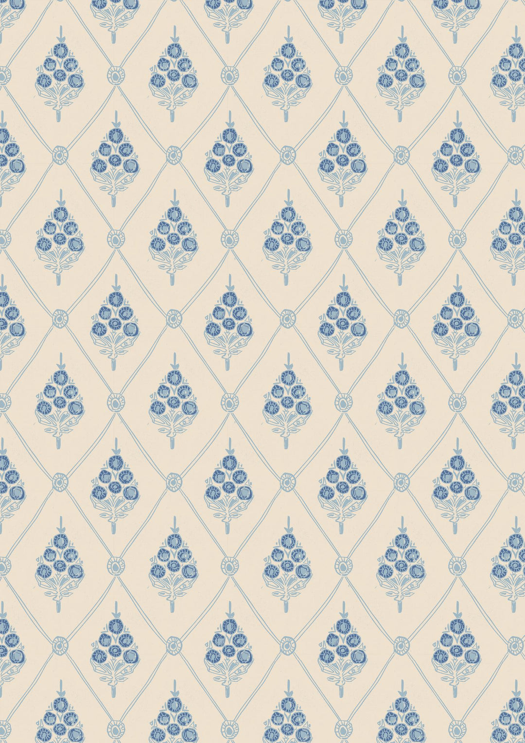 Agra Wallpaper in Aqua