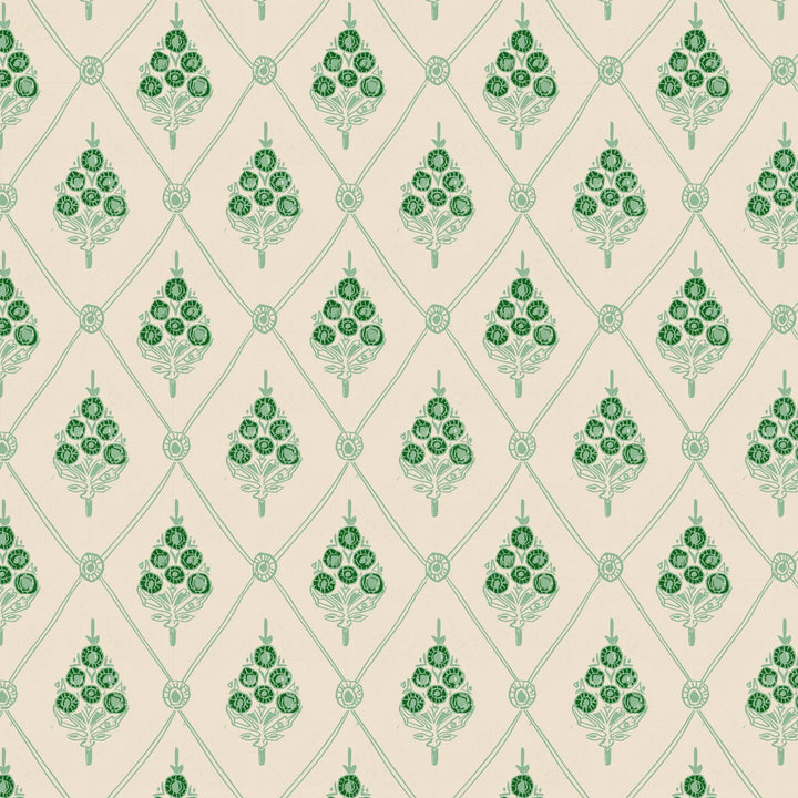 annika-reed-studio-agra-linen-fabric-taj-mahal-indian-city-floral-repeat-diamond-fabric-in-green-jade