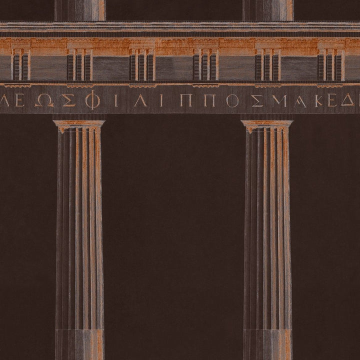 mind-the-gap-athena-wallpaper-histoire-de-l'architecture-collection-taupe-anthracite-copper-moss-roman-columns