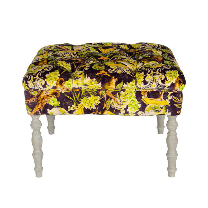 mind the gap furniture dubois tufted ottoman la voliere velvet