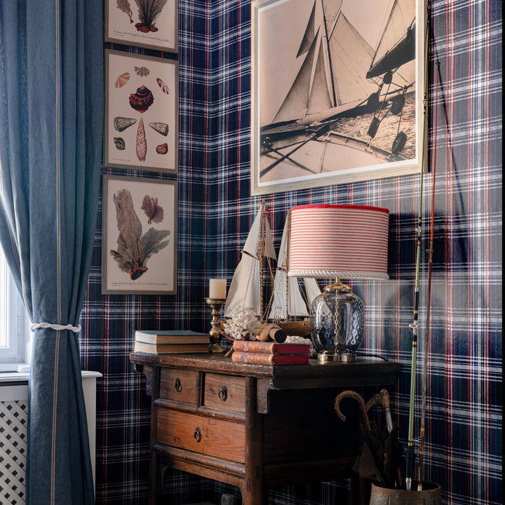 mind-the-gap-seaport-plaid-red-wallpaper-sundance-villa-complementary-collection-tartan-luxury-yachting-interiors-maximalist-statement-interior