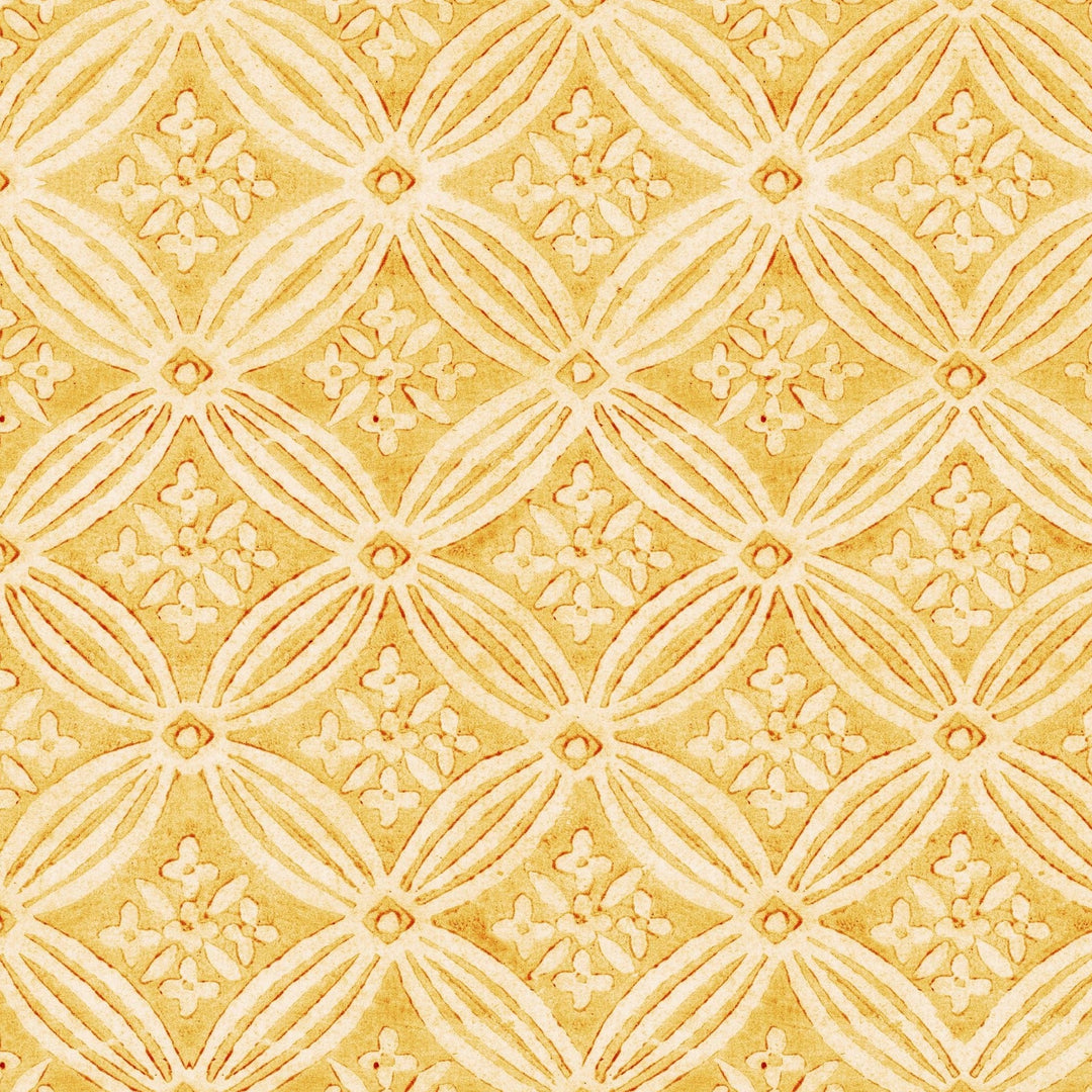 mind-the-gap-kalamkari-wallpaper-the-curators-cabinet-collection-block-print-persia-india-textured-natural-dyes-maximalist-statement-yellow