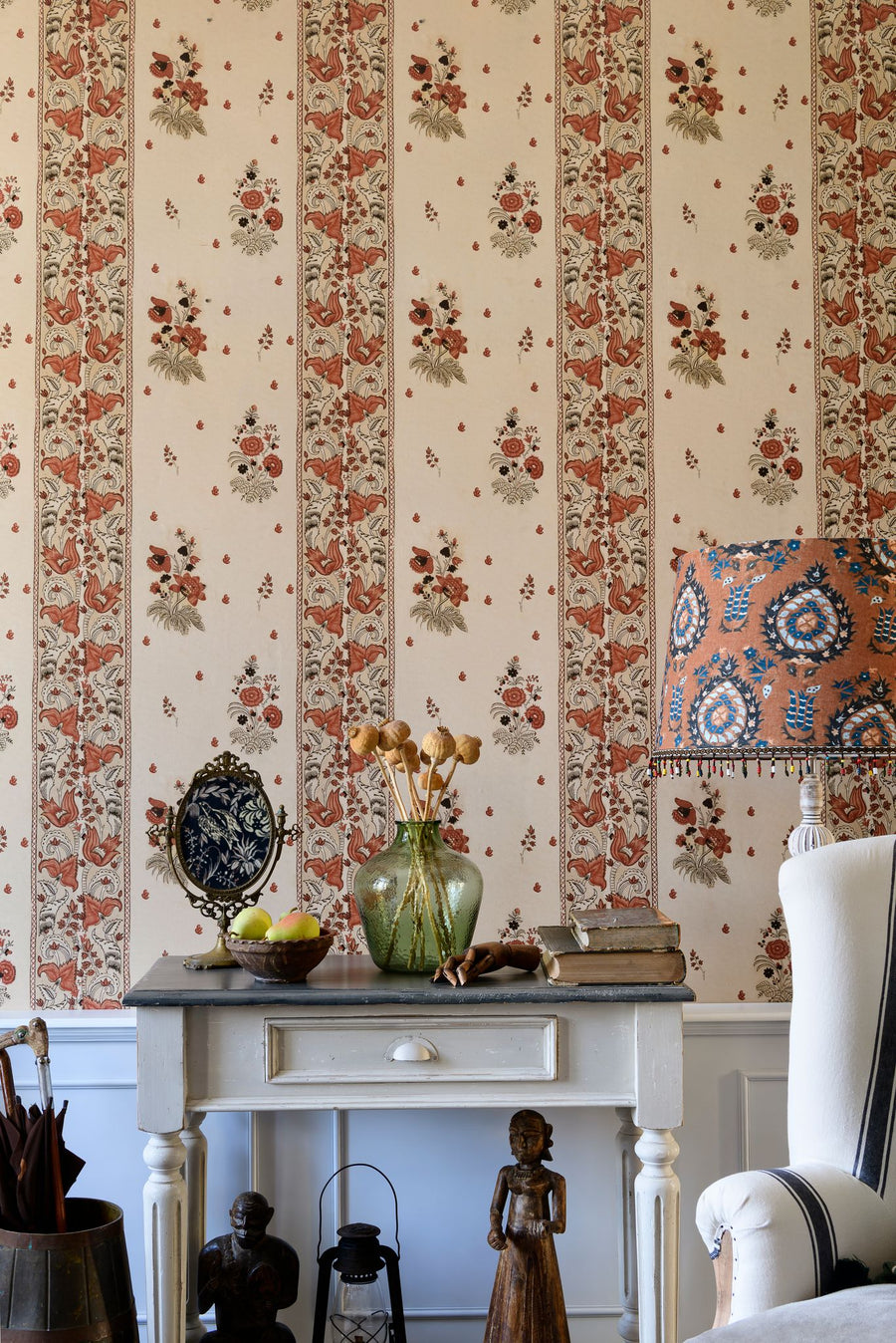 Mind the Gap Wallpaper Korond Floral Leather | The Design Yard