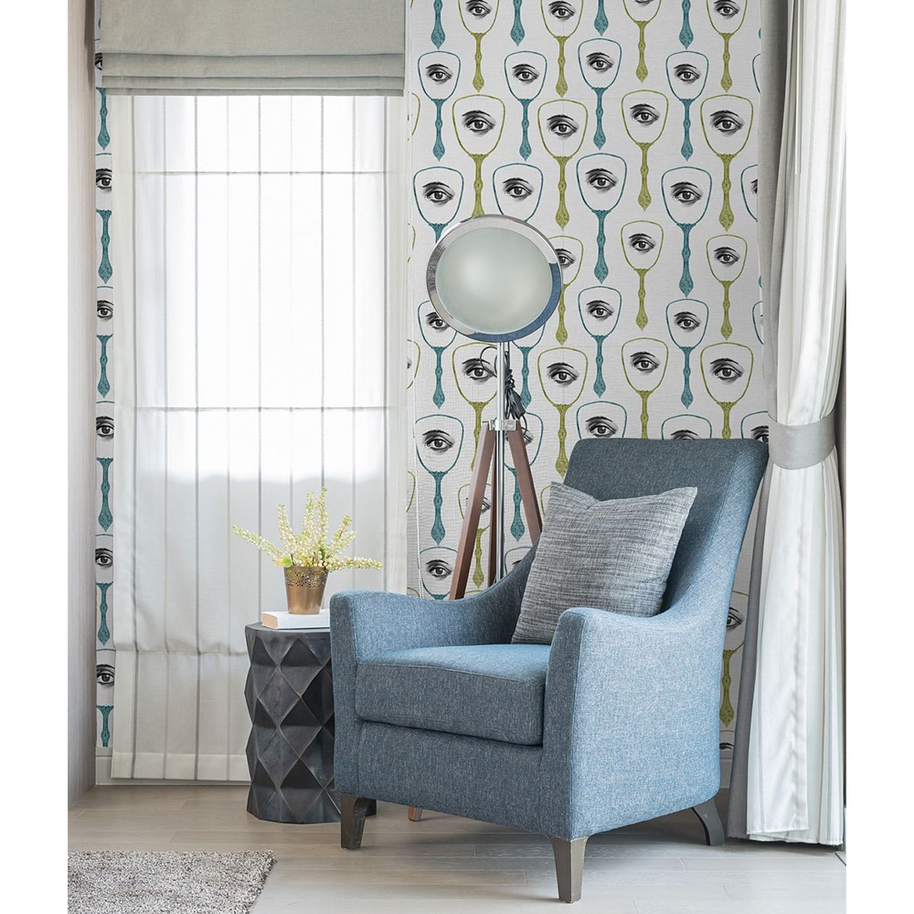 mind-the-gap-mirror's-eye-blue-green-wallpaper-eyes-fun-contemporary-lounge