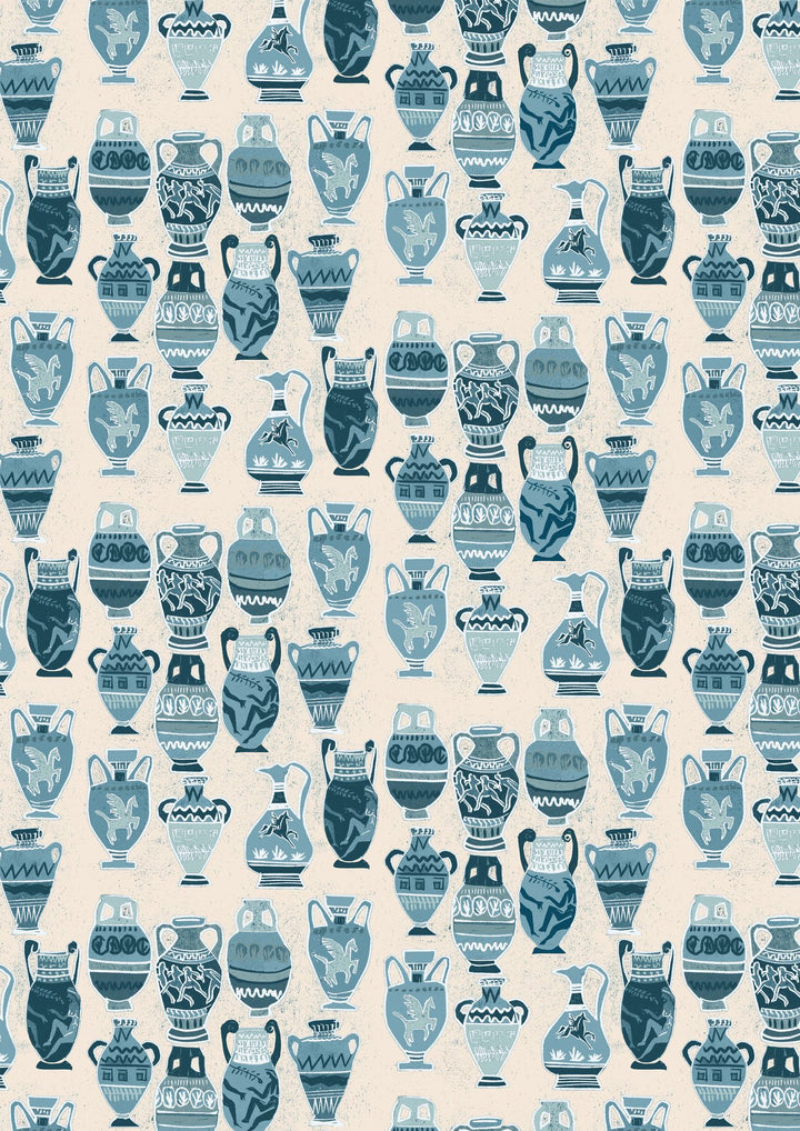 annika-reed-studio-a-muggle-of-jugs-greek-pottery-ancient-designs-motif-mystical-blue-hand-block-printed-wallpaper-bespoke-design