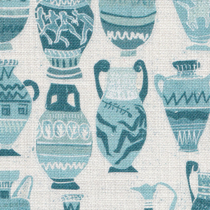 annika-reed-studio-a-muggle-of-jugs-blue-greek-pottery-british-textile-designer-tradtional-block-print-linen-fabric