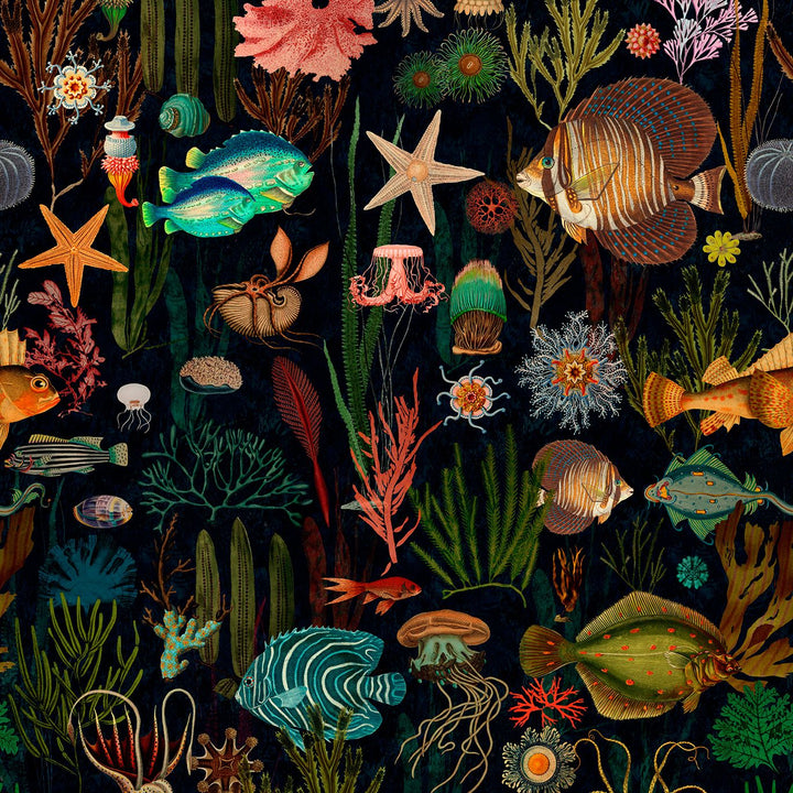 mind-the-gap-oceania-wallpaper-atoll-collection-fish-depths-of-sea-sealife-vibrant-rich-maximalist-statement-interior