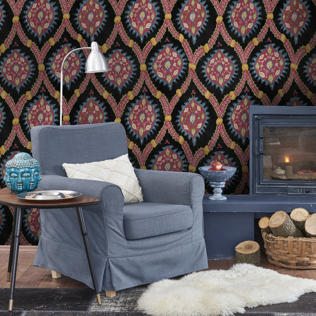 mind-the-gap-ottoman-anthracite-wallpaper-hippie-spirit-collection-bohemian-folk-inspired-maximalist-statement-interior