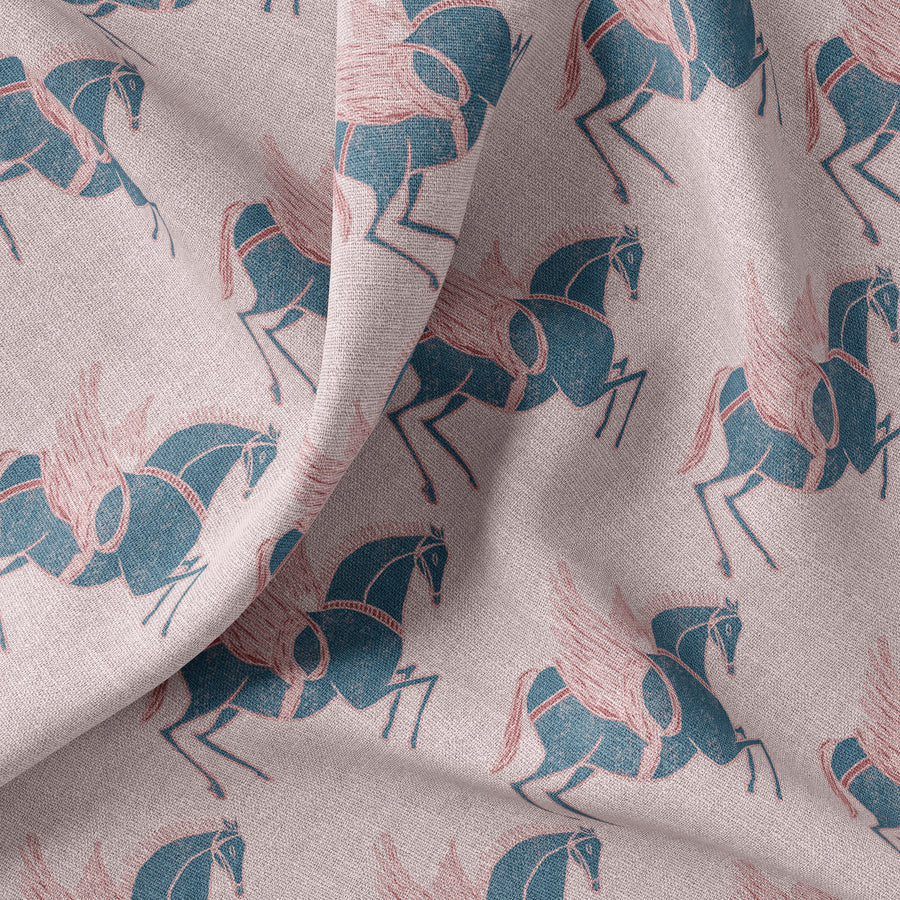 pegasus-linen-dusk-peach-pink-annika-reed-studio-flying-horse-oyster-linen