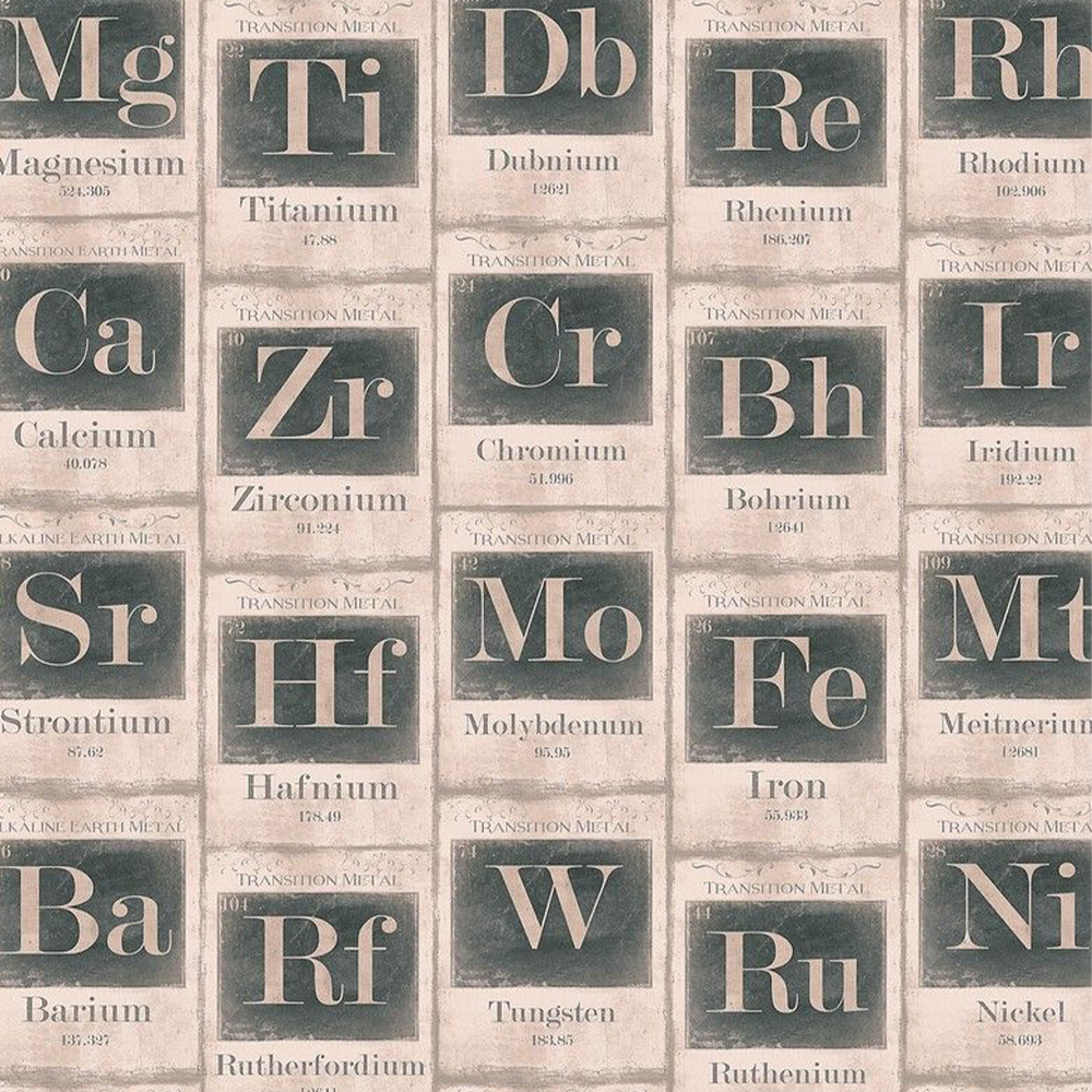 mind-the-gap-periodic-table-wallpaper-vintage-science-collection-neutral-black-white-brown-sand