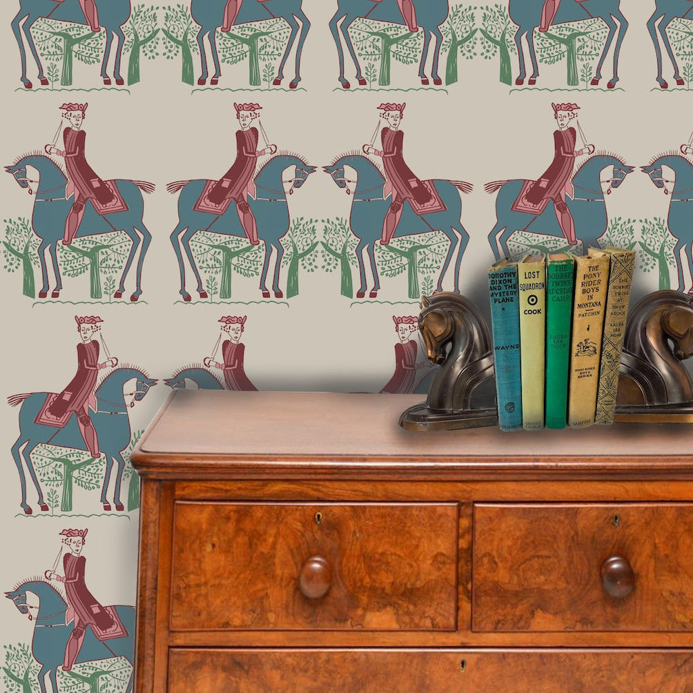 Annika-Reed-Redcoat-stone-artisan-printed-wallpaper-ARRC0!-horses-printed-