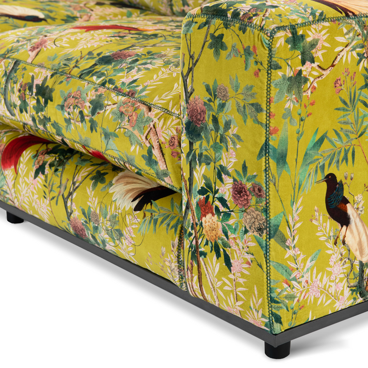 royal-garden-green-yellow-velvet-sofa-birds-flowers-modern-design-green-stitching-designer-luxury