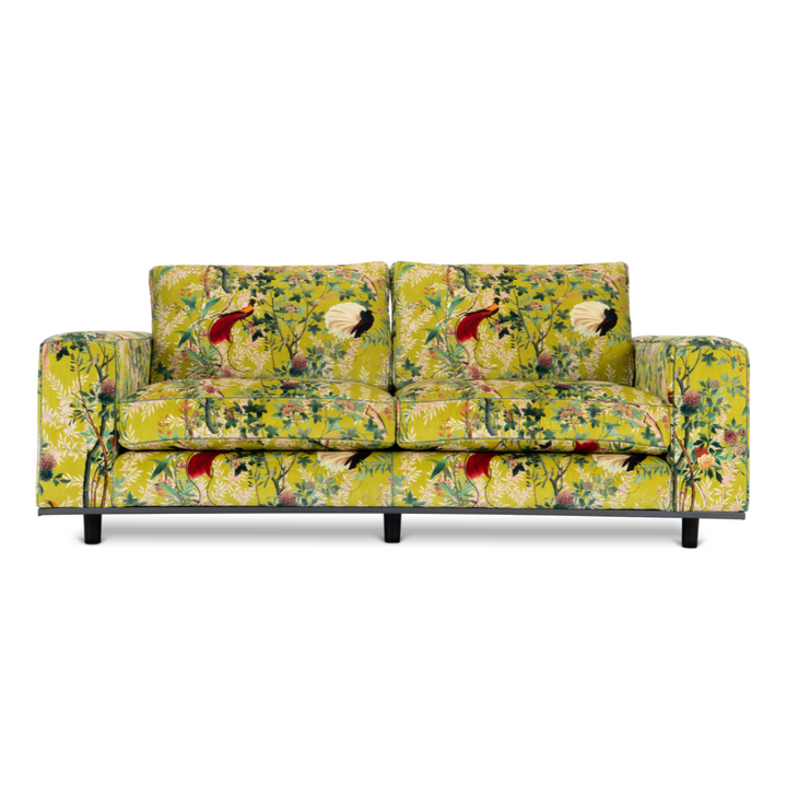 royal-garden-green-yellow-velvet-sofa-birds-flowers-modern-design-green-stitching-designer-luxury