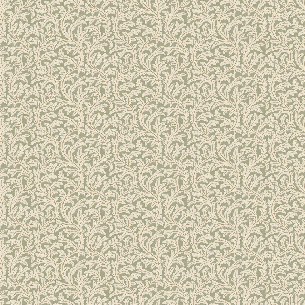 Frond Ogee Wallpaper - Sepia