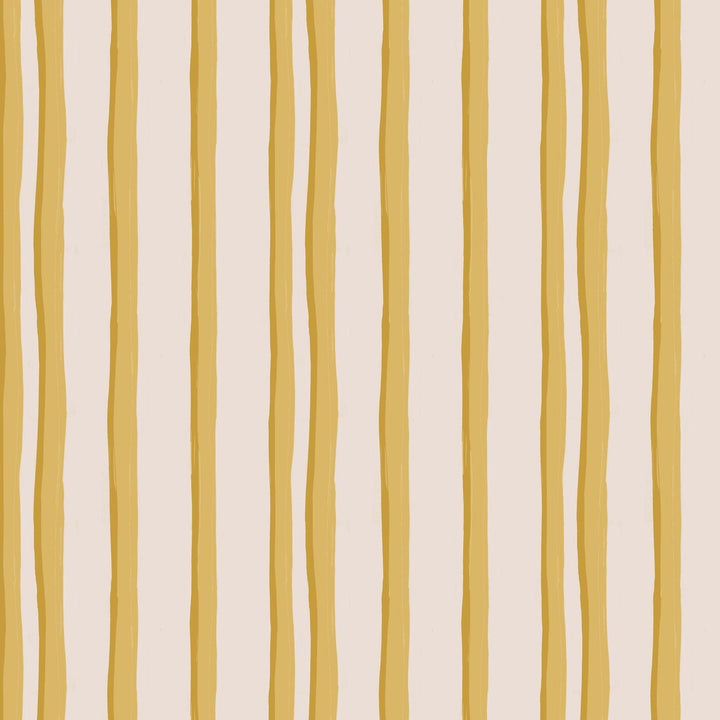 Annika-reed-studio-somerset-stripes-wallpaper-in-yellow-hand-block-printed-british-designer