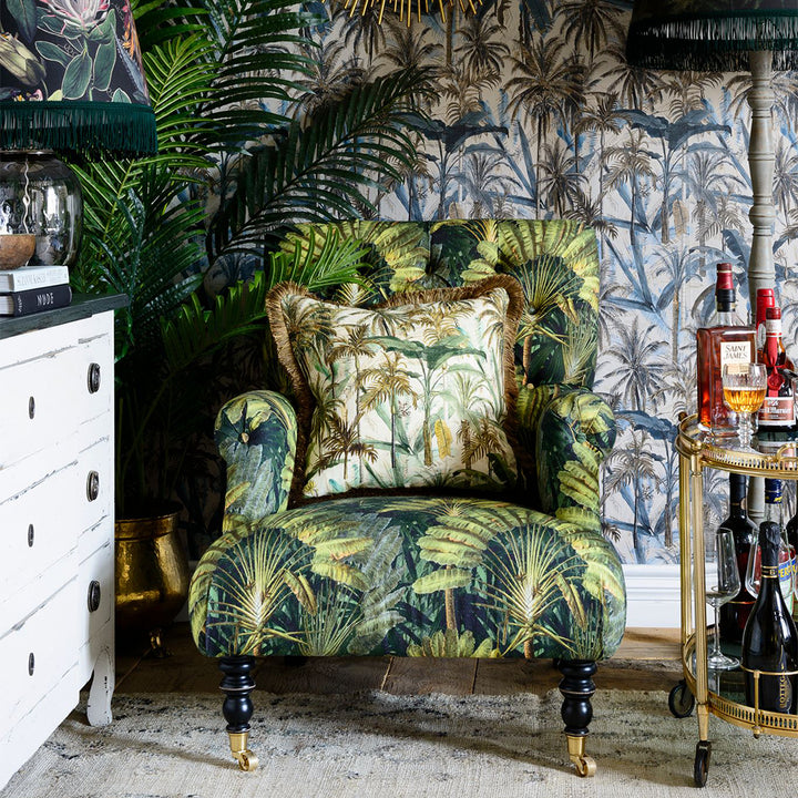 mind the gap furniture hudson chair traveller's palm green