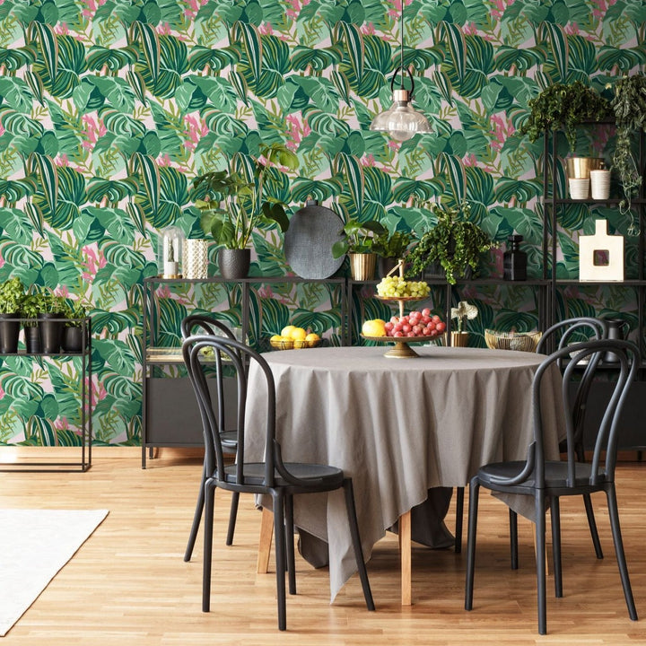 mind-the-gap-tropical-foliage-wallpaper-palm-springs-collection-hand-painted-californian-vibrant-statement-maximalist-interior